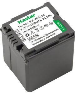 Kastar VW-VBG260 Battery (1-Pack) for Panasonic AG-AC7, AG-AF100, AG-HMC40, AG-HMC80, AG-HMC150, HDC-HS250, HDC-HS300, HDC-HS700, HDC-SD600, HDC-SD700, HDC-SDT750, HDC-TM300, HDC-TM700, SDR-H80 Camera