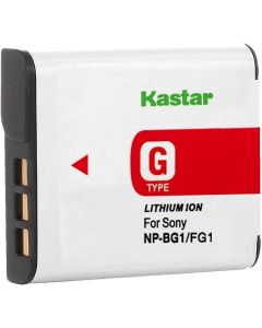 Kastar Lithium Ion Camera Battery for Sony G Type NPBG1 NP-BG1 Sony Cyber-Shot DSC-H3 DSC-H7 DSC-H9 DSC-H10 DSC-H20 DSC-H50 DSC-H55 DSC-H70 DSC-H90 DSC-W80 DSC-W85 DSC-W90 DSC-WX1 DSC-WX10 HDR-GW55