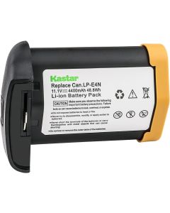 [Fully Decoded] Kastar 1-Pack 11.1V 4400mAh LP-E4N Battery Replacement for Canon LP-E4 LPE4, LP-E4N LPE4N, US 5751B002 Battery, Canon LC-E4 LC-E4N Charger