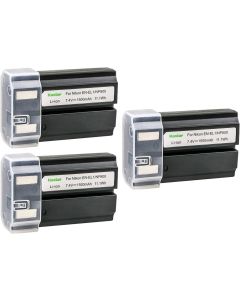 Kastar EN-EL1 Battery (3-Pack) for Nik ENEL1, Minota NP-800 and Nik Cooipix 4300 4500 4800 5400 5700 775 8700 880 885 995 Coolpix E880 and Konica Minota DG-5W Dimage A200 Cameras