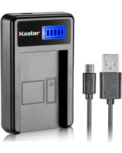 Kastar LCD Slim USB Charger Replacement for Panasonic DMW-BLC12, DMW-BLC12E, DMW-BLC12PP and Panasonic Lumix DMC-FZ200, DMC-FZ1000, DMC-G5, DMC-G6, DMC-GH2 Digital Cameras