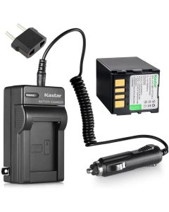 Kastar Battery 1-Pack and Charger for JVC BN-VF733 GR-D645 GR-D650 GR-DF450 GR-DF470 GR-DF570 GR-DF577 GZ-DF270 GZ-DF420 GZ-DF470 GZ-MG27 GZ-MG37 GZ-MG39 GZ-MG40 GZ-MG70 GZ-MG77 GZ-MG500 GZ-MG505