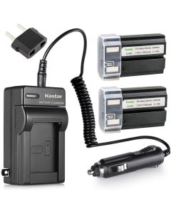 Kastar EN-EL1 Battery (2-Pack) and Charger Kit for ENEL1, Minota NP-800 and Cooipix 4300 4500 4800 5400 5700 775 8700 880 885 995 Coolpix E880 and Konica Minota DG-5W Dimage A200 Cameras