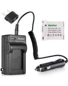 Kastar NB-11L Battery 1X and Charger for Canon PowerShot A2300 A2400 A2500 A2600 A3400 A3500 A4000 is ELPH 110 115 HS 30 HS 35 HS 140 HS 50 HS 320 HS 340 HS IXUS 132 140 145 150 155 265 HS SX400 is