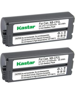 Kastar Battery NB-CP2L 2-Pack for Canon NB-CP1L NB-CP2L, Compact Photo Printers SELPHY CP100 CP200 CP220 CP300 CP330 CP400 CP510 CP600 CP710 CP730 CP770 CP780 CP790 CP800 CP900 CP910 CP1200 CP1300