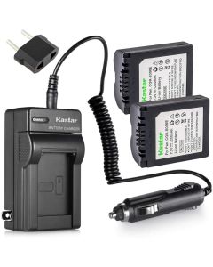 Kastar 2 Pack Battery and Charger for Panasonic CGR-S006A/1B DE-993A DE-993B DE-994 DE-A43B and Panasonic Lumix DMC-FZ30 DMC-FZ35 DMC-FZ38 DMC-FZ50 DMC-FZ7 DMC-FZ8 DMC-FZ28 DMC-FZ18 Cameras