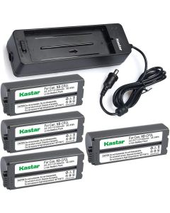 Kastar Battery x4 + Charger BG-CP200 for Canon NB-CP1L NB-CP2L & Compact Photo Printer SELPHY CP100 CP200 CP220 CP300 CP330 CP400 CP510 CP600 CP710 CP730 CP770 CP780 CP790 CP800 CP900 CP910 CP1200