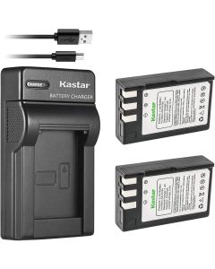 Kastar Battery (X2) & Slim USB Charger for Nik EN-EL9, ENEL9, EN-EL9a, ENEL9A, MH-23 and Nik D3000, D5000, D40, D60, D40X SLR Cameras