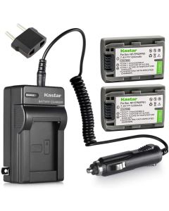 Kastar Battery (2-Pack) and Charger Kit for Sony NP-FP51, NP-FP50, NP-FP30, NP-FP70, NP-FP60, NP-FP71, TRV, TRV-U & Sony DCR-HC30 40 43E 65 85 94E 96 DCR-SR30 40E 50E 60E 70E 80E 100 Camera