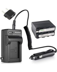 Kastar Battery (1-Pack) and Charger Replacement for Sony NP-F970 NP-F960 NP-F975 and DCR-VX2100 HDR-AX2000 FX1 FX7 FX1000 HVR-HD1000U V1U Z1P Z1U Z5U Z7U HXR-MC2000U FS100U FS700U and LED Video Light