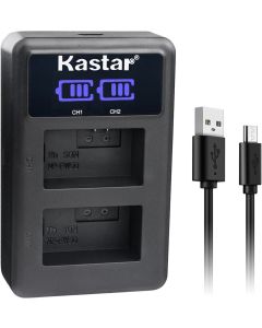 Kastar Charger Replacement for Sony NP-FW50 Alpha 7 7R 7R II 7S a7R a7S a7R II a5000 a5100 a6000 a6300 NEX-7 SLT-A37 DSC-RX10 DSC-RX10 II III 7SM2 ILCE-7R 7S QX1 5100 6000, VG-C1EM VG-C2EM Grip