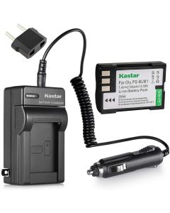 Kastar Battery (1-Pack) and Charger Kit for Olympus BLM-1, BLM-01, PS-BLM1 Work for Olympus C-5060, C-7070, C-8080, E-1, E-3, E-30, E-520, EVOLT E-300, E-330, E-500, E-510 Cameras