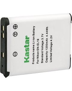 Kastar EN-EL19 Rechargeable Li-Ion Battery for Nikon Coolpix S7000 S3700 S6800 S3600 S5300 S6500 S6900 S33 S3100 S2900 S2800 S32 S3300 S3500 S5200 S4300 S4100 Cameras