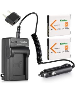 Kastar 2X Battery + Charger Replacement for Sony NP-BN1 DSC-QX10 DSC-QX30 DSC-QX100 DSC-TF1 DSC-TX10 DSC-TX20 DSC-TX30 DSC-W530 DSC-W570 DSC-W650 DSC-W800 DSC-W830 DSC-W560 DSC-T99 DSC-TX5 DSC-W320