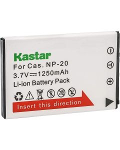 Kastar Battery Replacement for Cas NP20 Exilim EX-M1 EX-M2 EX-S1 EX-S2 EX-S3 EX-S20 EX-S100 EX-S500 S600 EX-S770 EX-S880 EX-Z3 EX-Z4 EX-Z5 EX-Z6 EX-Z7 EX-Z8 EX-Z11 EX-Z60 EX-Z65 EX-Z70 EX-Z75 EX-Z77
