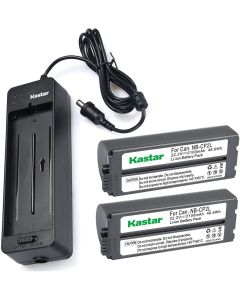 Kastar 2 Battery + Charger BG-CP200 for Canon NB-CP1L NB-CP2L SELPHY CP100 CP200 CP220 CP300 CP330 CP400 CP510 CP600 CP710 CP730 CP770 CP780 CP790 CP800 CP900 CP910 CP1200 CP1300 Compact Photo Printer