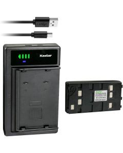 Kastar 1-Pack Battery and Smart USB Charger Compatible with JVC BN-V11U BN-V12U BN-V14U BN-V15U BN-V18U BN-V20U BN-V22U BN-V24U BN-V25U BN-V400U BN-V60U BN-V65 Battery