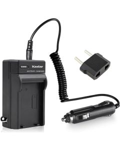 Kastar Charger with Car Adapter for Sony NP-FH50, FH30, FH70, FH100 Battery and Sony DCR-SX41 DCR-SX41L DCR-SX41R Camcorder