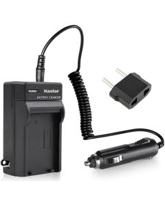Kastar Battery Charger with Car Adapter for Sony Handycam DCR-DVD105 and Sony NP-FP50 NP-FP70 NP-FP90 NP-FH30 NP-FH50 NP-FH70 NP-FH100 NP-FV50 NP-FV70 NP-FV100 Batteries